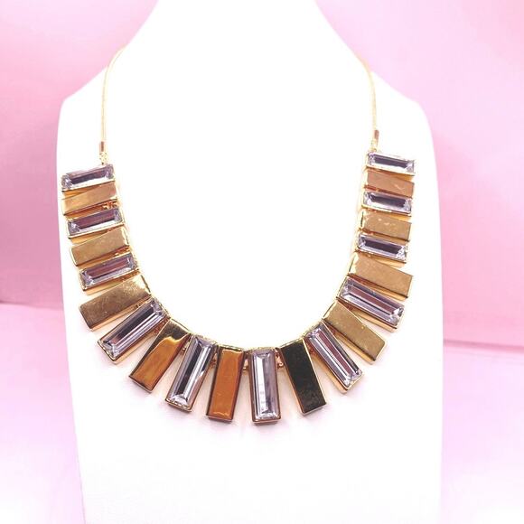 Vince Camuto Vintage Crystal Dangle Bars Necklace with Original Tag - Picture 2 of 7